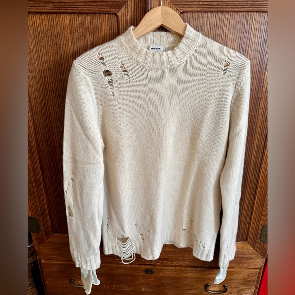 Diesel Other - Diesel Men’s Cream Alpaca Knit Sweater size L